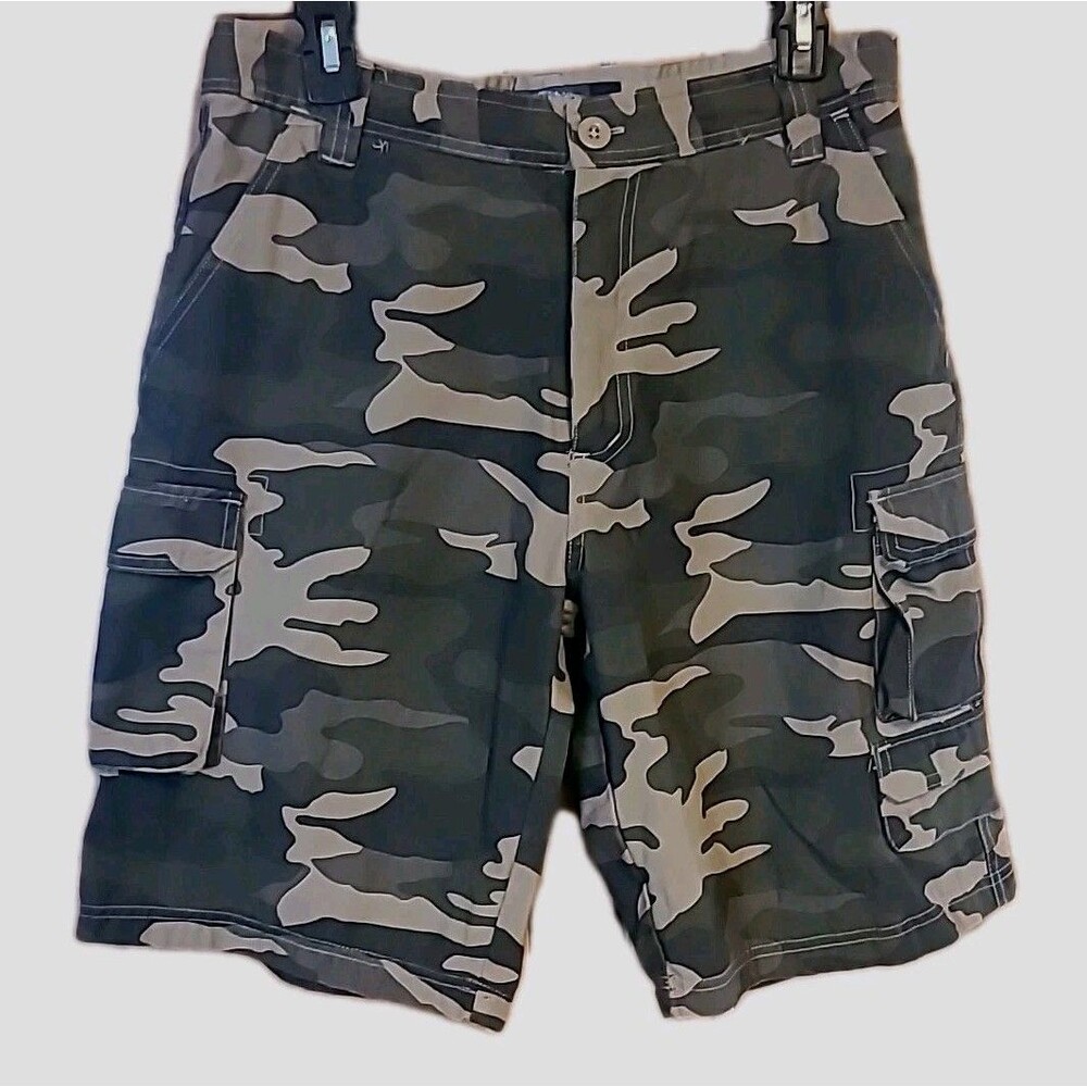 North Pole Original Brand Shorts Camo Cargo Mens 34 Outdoors Hiking Y2K